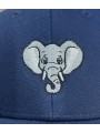 Navy Blue Kids' Cap with Embroidered Elephant